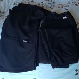 Figs scrub set black medium